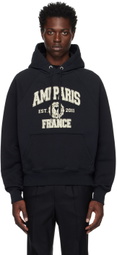 AMI Paris Black Paris Hoodie