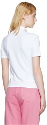 Pushbutton White Pearl Necklace T-Shirt
