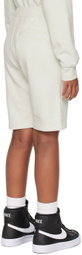 Stone Island Junior Kids Gray Patch Shorts