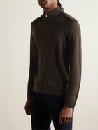 Paul Smith - Slim-Fit Merino Wool Half-Zip Sweater - Green