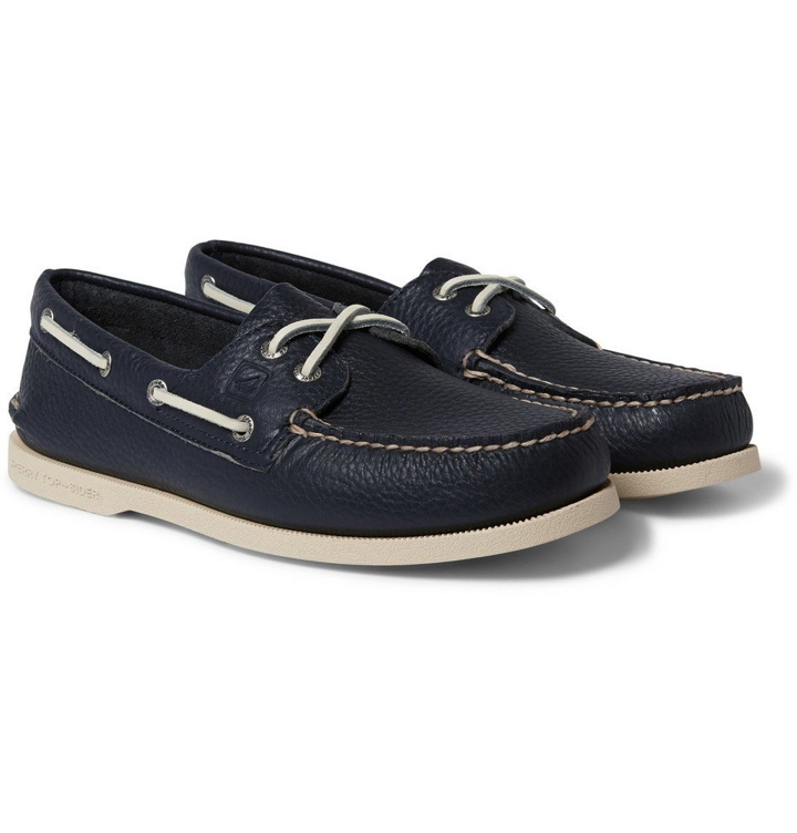Photo: Sperry - Authentic Original Leather Boat Shoes - Men - Navy