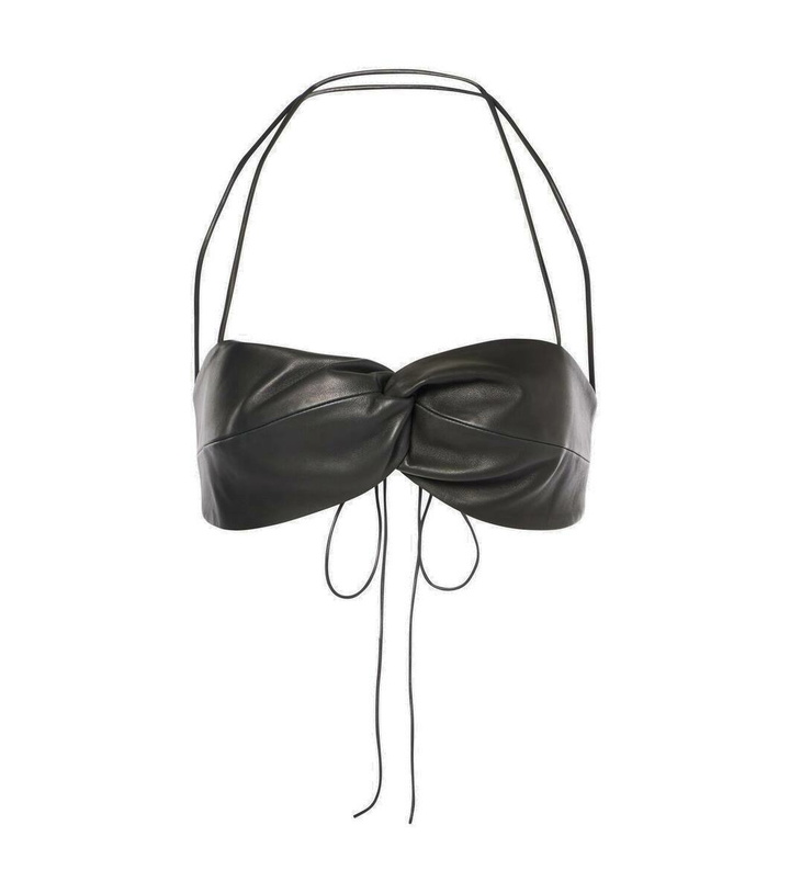Photo: The Sei Leather bra top