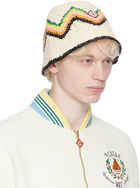 Casablanca Off-White Crochet Bucket Hat