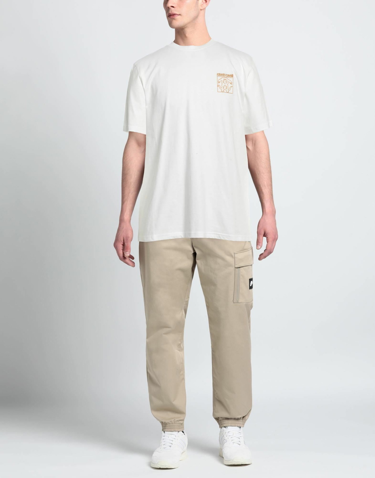 Roberto Cavalli Mens T-shirt in White