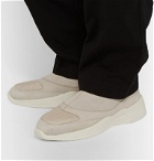 Fear Of God Essentials - Suede, Leather and Neoprene Backless Sneakers - Neutrals