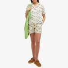 Howlin by Morrison Women's Howlin' Cocktail D’Amore Short Sleeve Shirt - Hemp Print in Sand Howlin' Piano