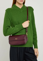 Coach Brook Leather Shoulder bag - Burgundy - One Size