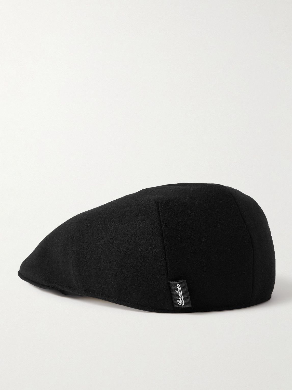 Borsalino Cashmere Flat Cap Black Borsalino