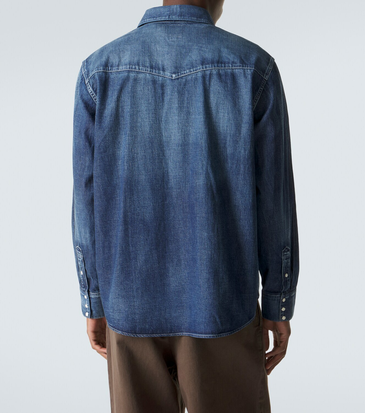 Visvim Social Sculpture faded denim shirt