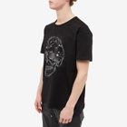 Alexander McQueen Men's Celestial Skull T-Shirt in Black/Silver