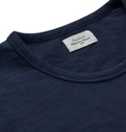 Hartford - Slub Loopback Cotton-Jersey Sweatshirt - Blue