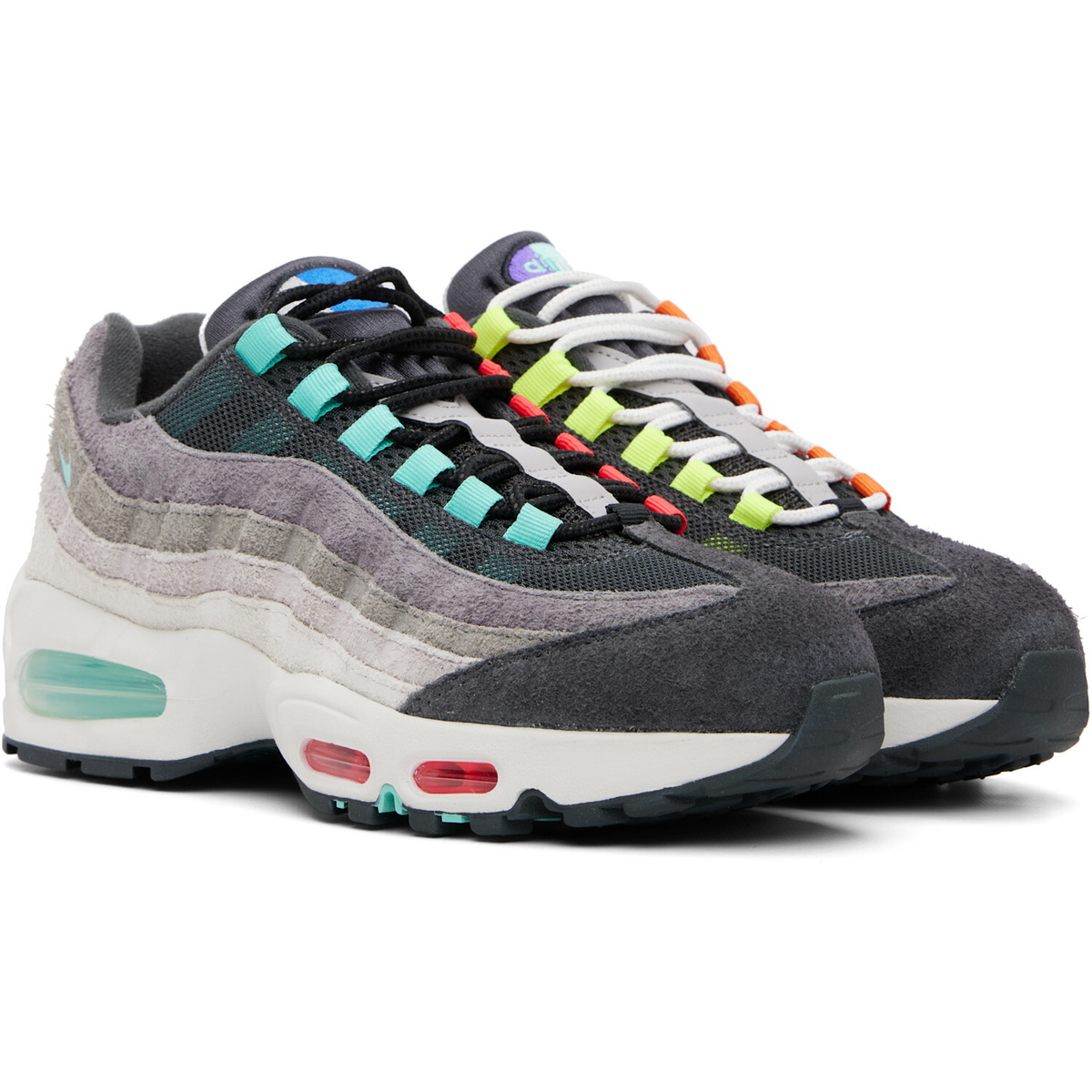 Nike Gray Air Max 95 Big Bubble Sneakers
