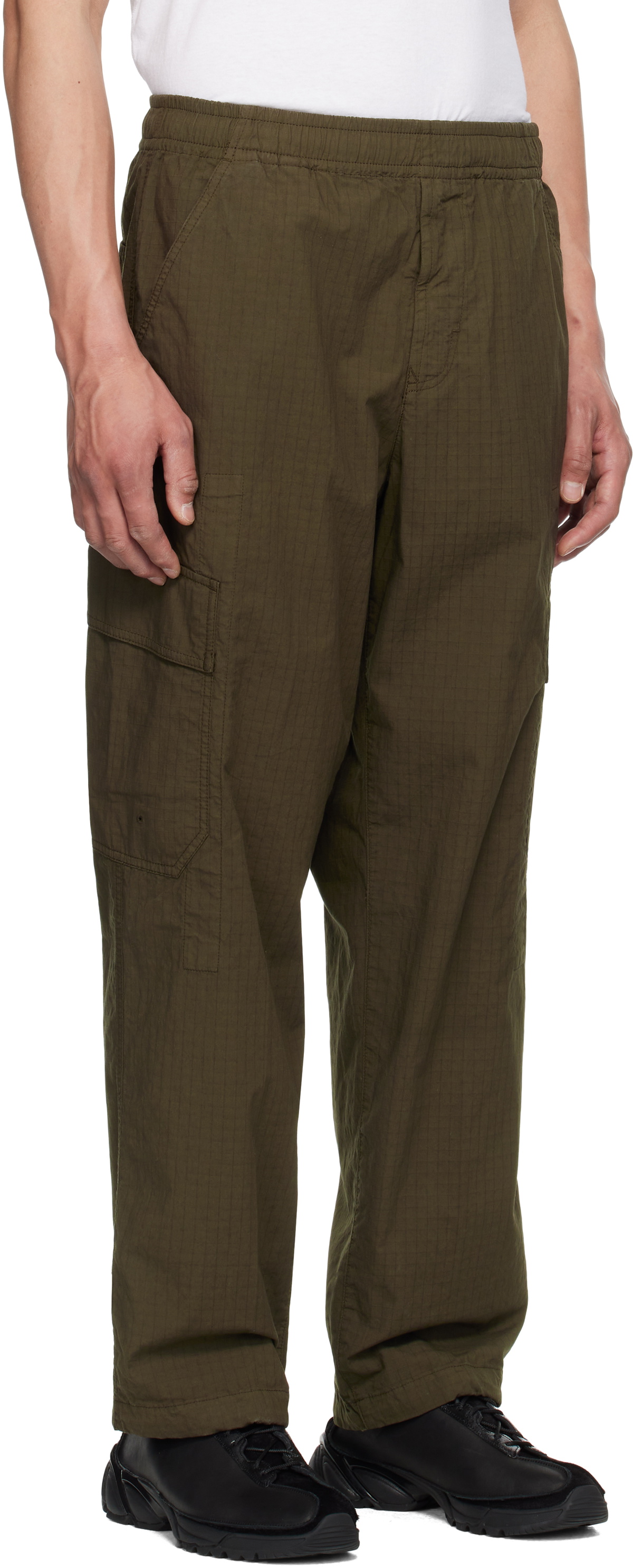 Stone Island Khaki Mil-Spec Stretch Ripstop Cargo Pants