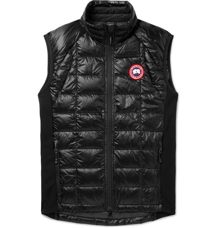 Photo: Canada Goose - HyBridge Lite Slim-Fit Quilted Feather-Light 10D Shell and Tensile-Tech Down Gilet - Black