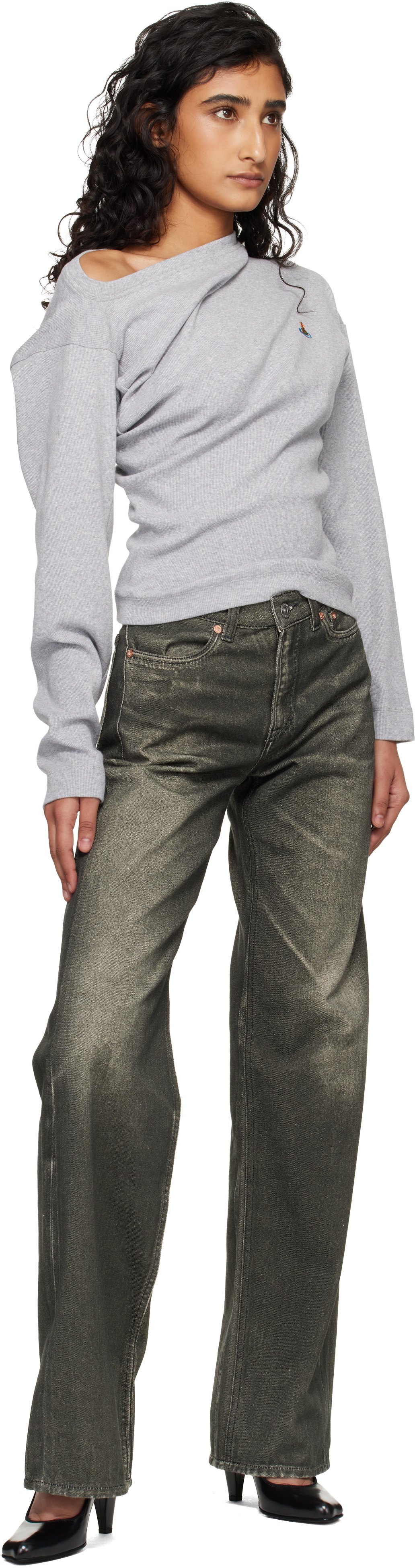 Vivienne Westwood Gray LS Hebo T-shirt