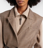 Brunello Cucinelli Houndstooth wool-blend vest