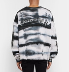 AMIRI - Embellished Tie-Dyed Fleece-Back Cotton-Jersey Sweatshirt - Men - White