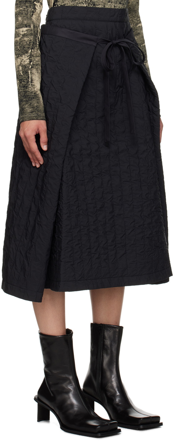Henrik Vibskov Black Bind Midi Skirt