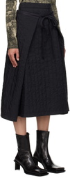 Henrik Vibskov Black Bind Midi Skirt