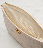 Valentino Garavani VLogo Medium printed leather pouch