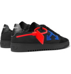 Off-White - 2.0 Suede-Trimmed Canvas Sneakers - Black