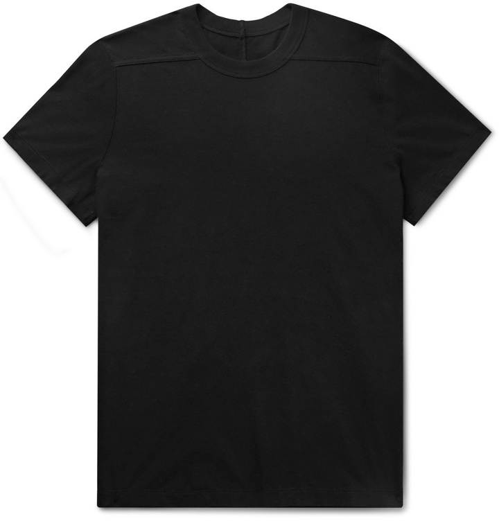Photo: Rick Owens - Level Cotton-Jersey T-Shirt - Black