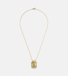 Marie Lichtenberg Luck 18kt gold pendant necklace with emerald