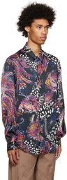 Just Cavalli Multicolor Graphic Shirt