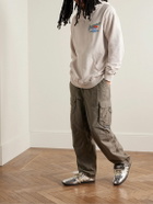 Pasadena Leisure Club - Club Hoops Logo-Print Cotton-Jersey Hoodie - Neutrals