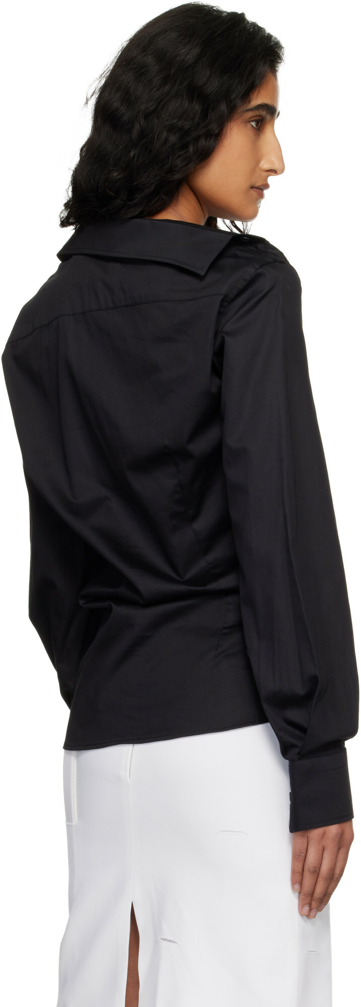 HODAKOVA Black Asymmetric Shirt