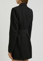 Alexander Wang Belted Wool Mini Blazer Dress Black