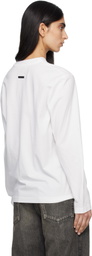 Fear of God White Varsity Long Sleeve T-shirt