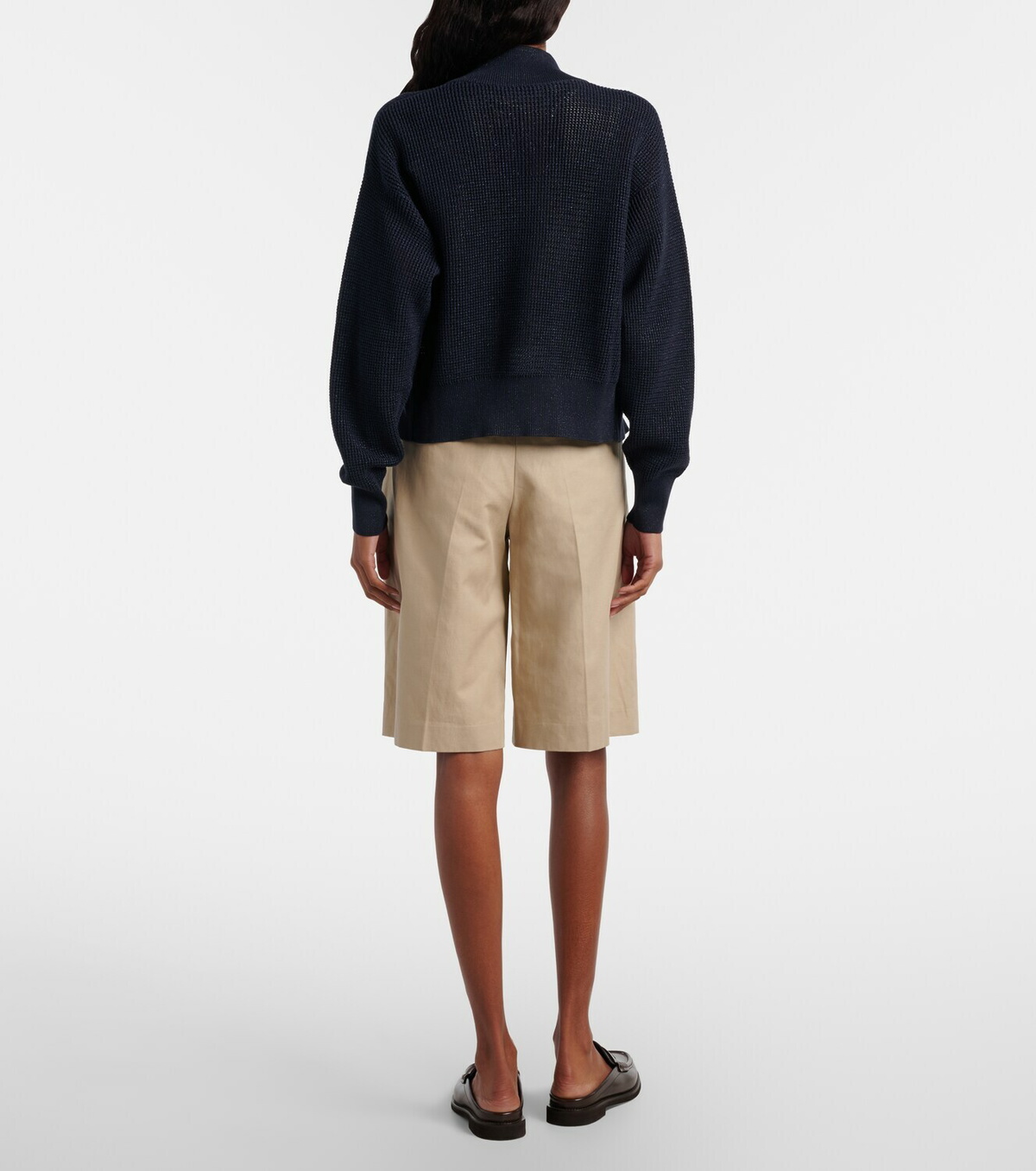 Brunello Cucinelli Cotton and linen shorts