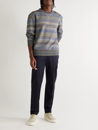 Missoni - Striped Cotton Sweatshirt - Blue