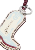 Ganni Western Boot Leather Keyring - Light Blue - One Size