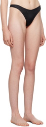 Fleur du Mal Black Luxe Thong