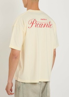 Picante Tailor Printed Cotton T-shirt Cream