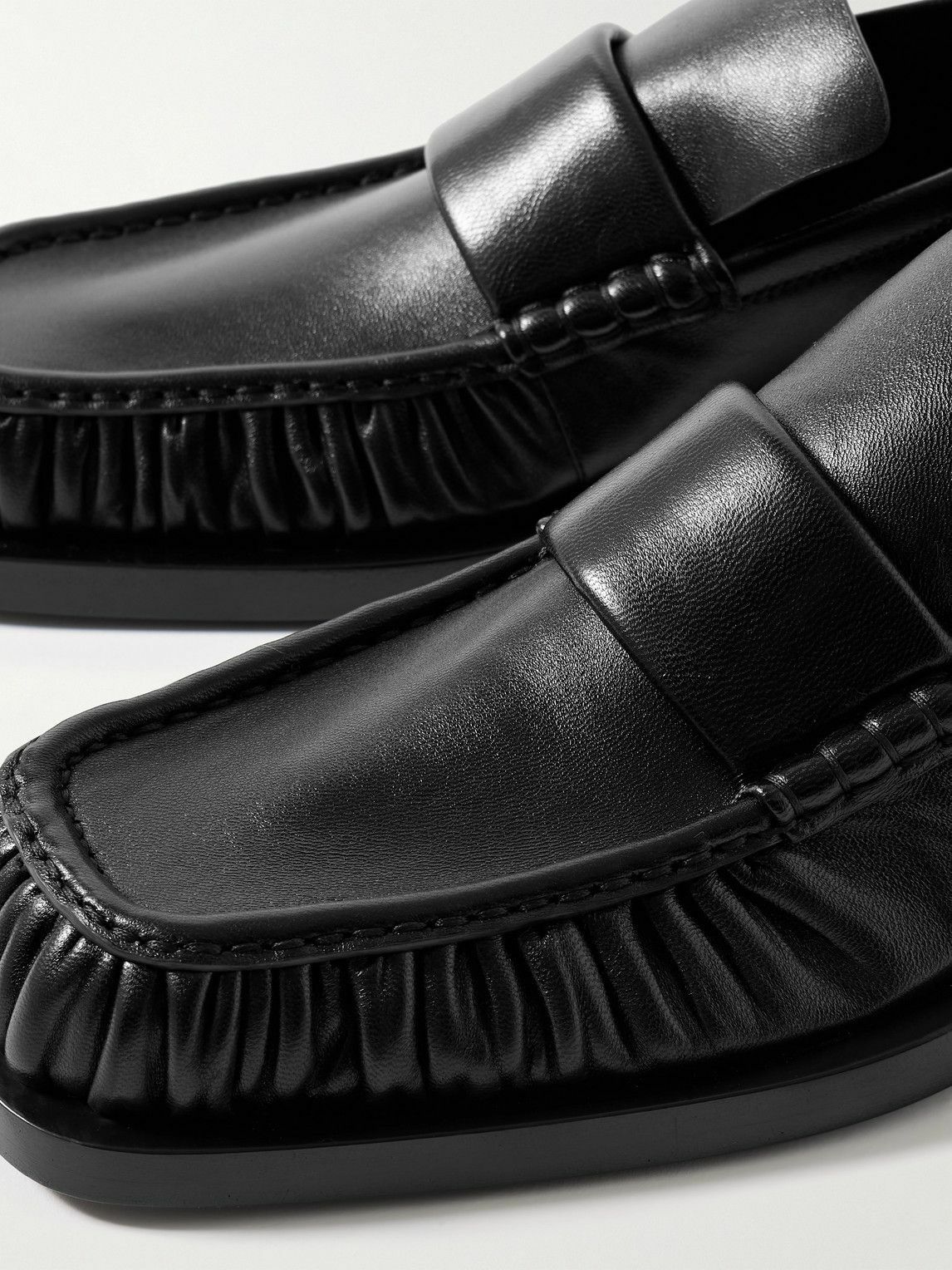 JIL SANDER ブラックレザー エナメル　ローファー　38 1/2 JIL SANDER ブラックレザー エナメル ローファー 38 1/2 Jil
