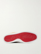 Christian Louboutin - Rantulow Orlato Grosgrain-Trimmed Suede Sneakers - Brown