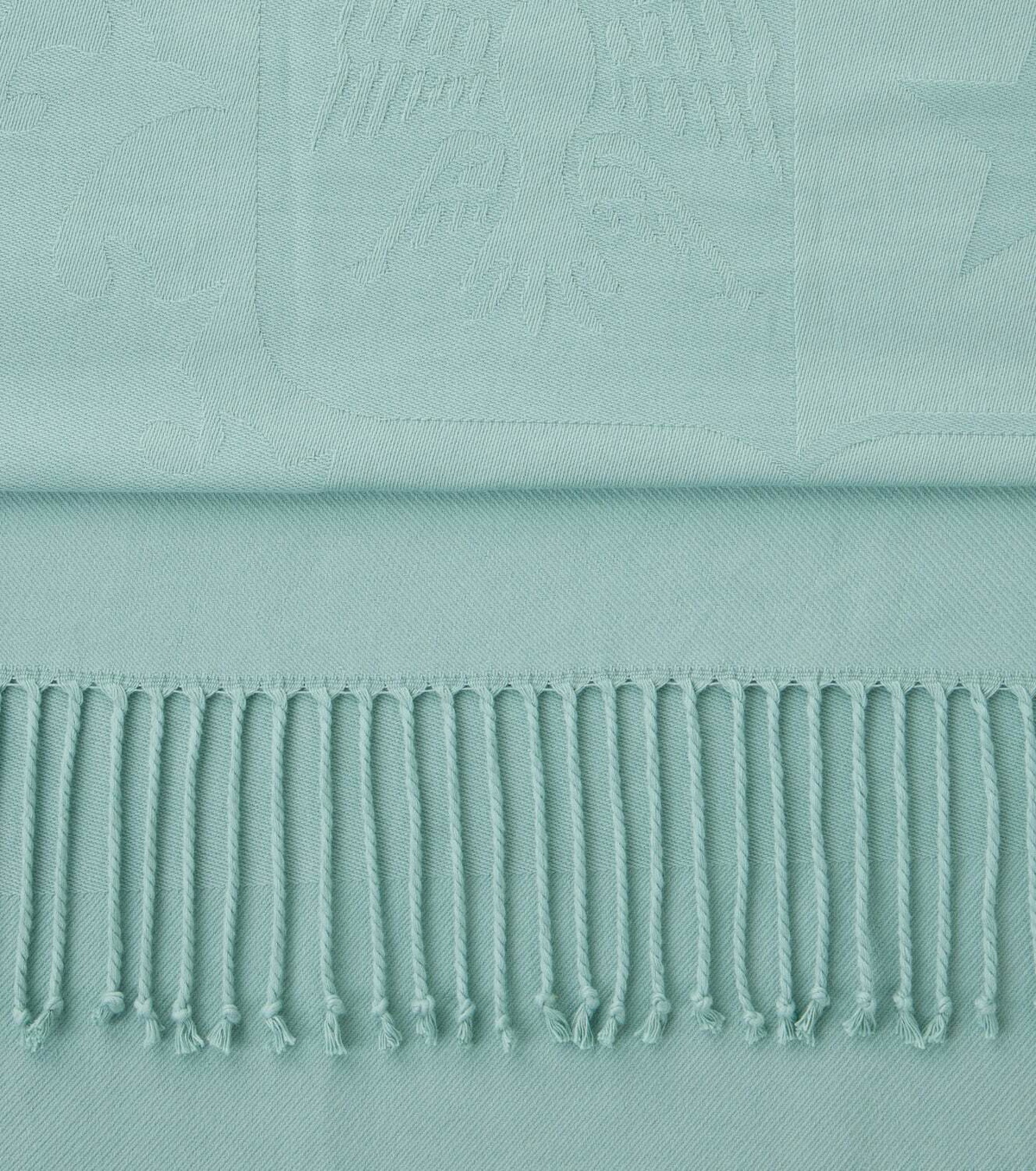 Loro Piana Crest cotton jacquard blanket