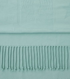 Loro Piana Crest cotton jacquard blanket