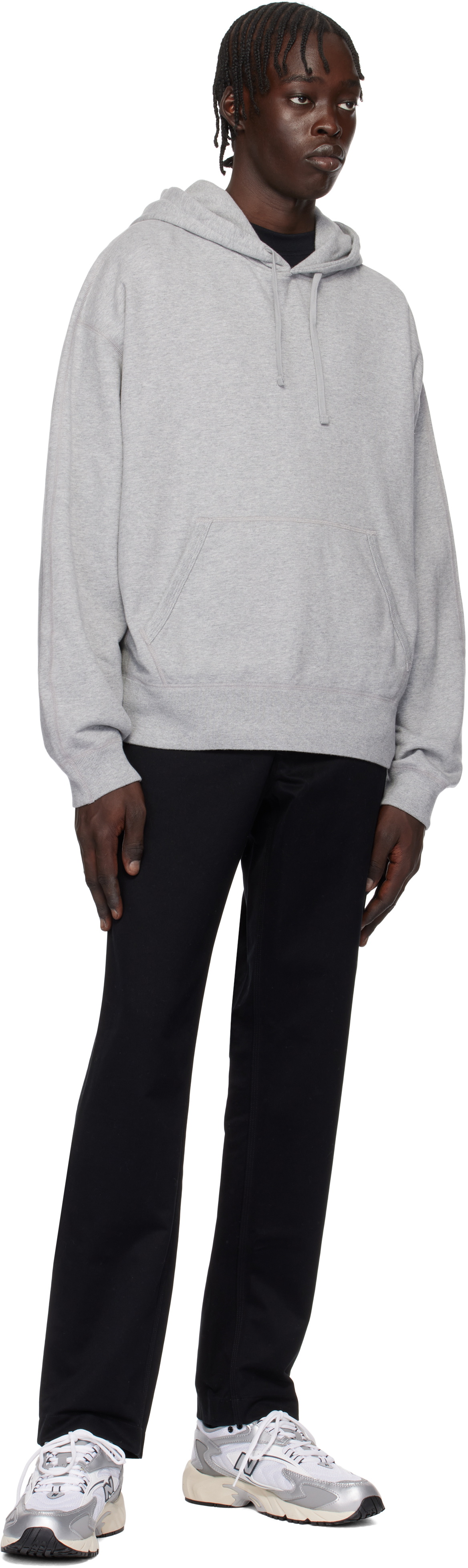 Reigning Champ Gray Midweight Terry Relaxed Hoodie
