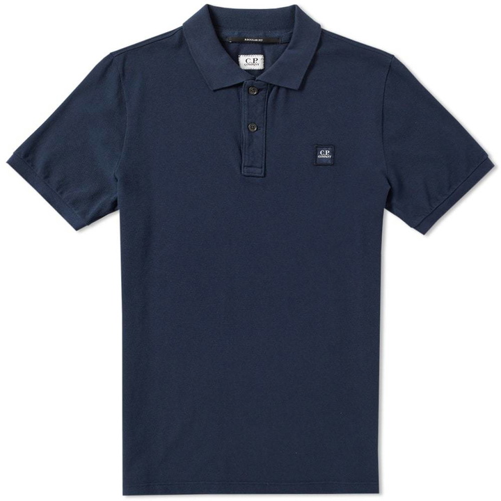 Photo: C.P. Company Garment Dyed Pique Polo Blue