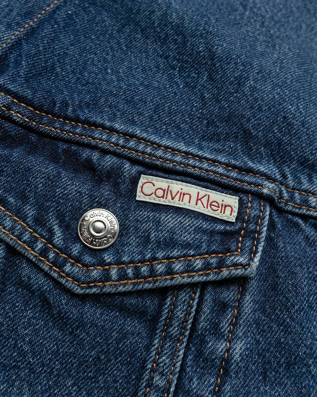 Calvin Klein Jeans Ls 90's Pacifico Ns Trucker Blue Denim Jackets
