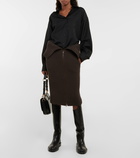 Tod's - Wool and cashmere skirt