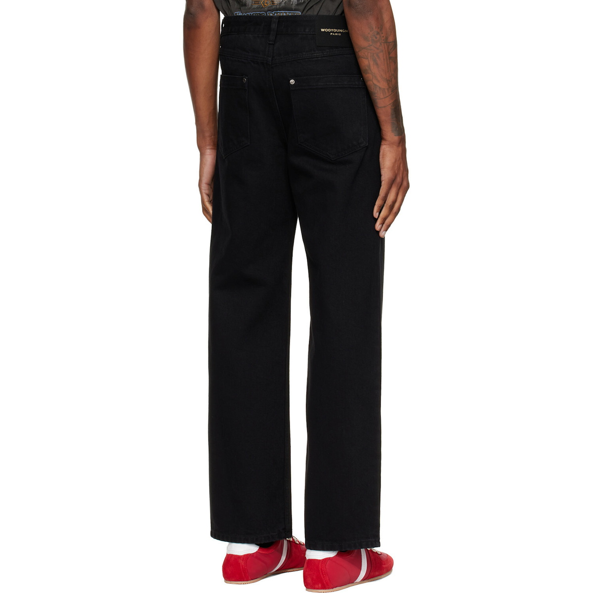 WOOYOUNGMI Black Straight Jeans