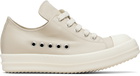 Rick Owens Beige Temple Extreme Low Sneakers