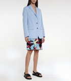 Dries Van Noten - Floral satin miniskirt