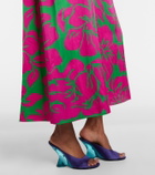 Dries Van Noten Floral satin midi dress