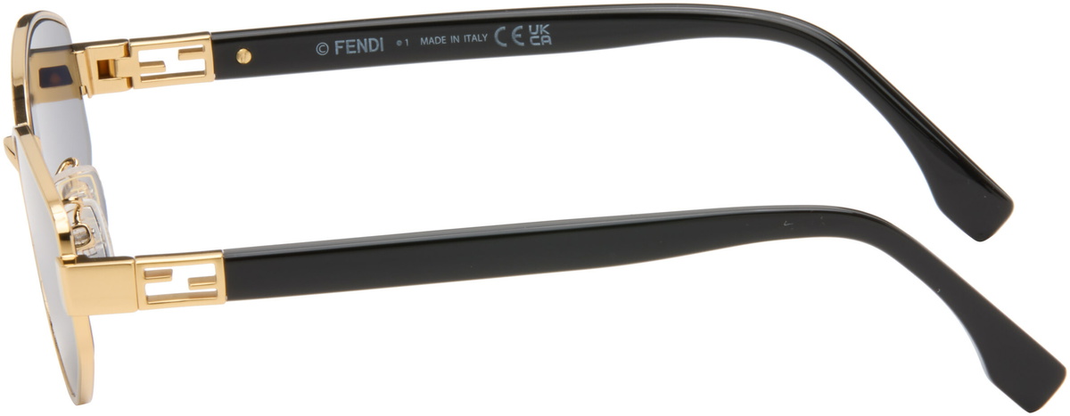 Fendi Gold Tube Sunglasses